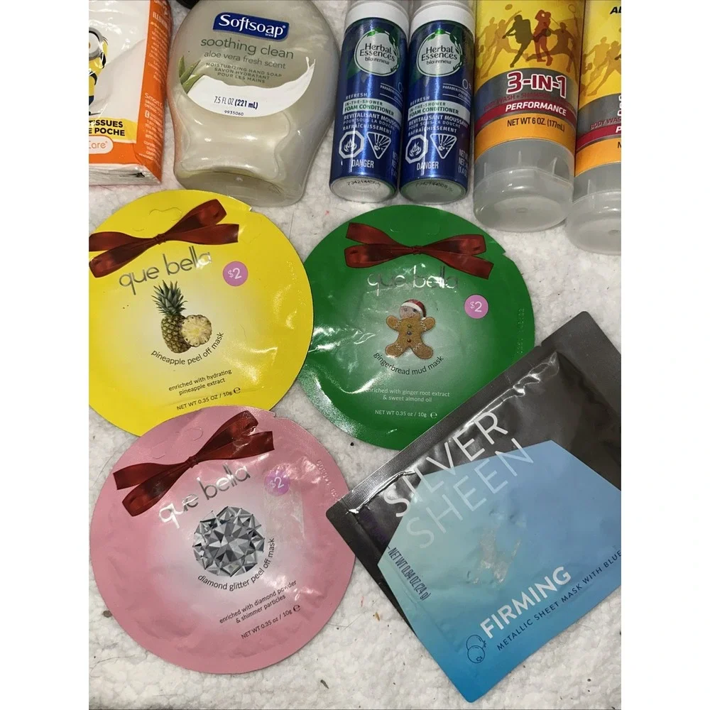 Lot Of Travel Vacation Sized Brand Name Toiletries Girls Mask Lip Self Care